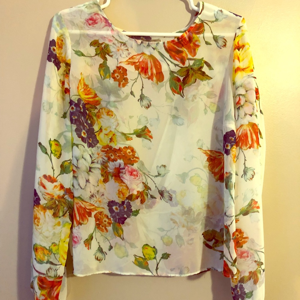 Forever 21. Floral Women’s Long Sleeve Top Women M